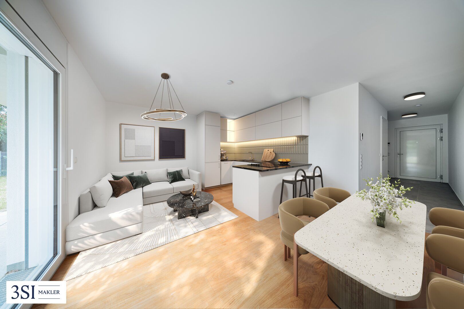 Riverside Living Alte Donau: Moderne Eigentumswohnung mit großzügigem Garten - PROVISIONSFREI!