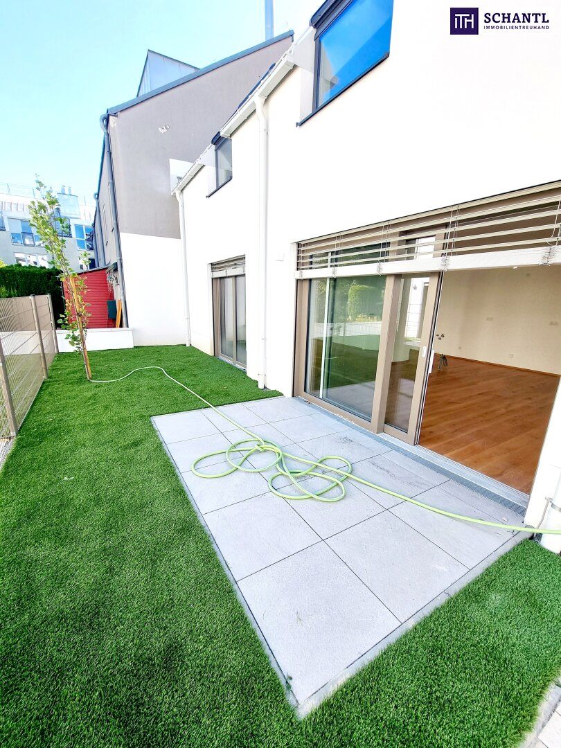 Frühlingsaktion! Ihr neues Familienparadies! WOW - Cooles Townhouse mit Garten! 4 Zimmer + Ideale Raumaufteilung + Erdwärme + Absolute Ruhelage + Tiefgarage! Nachhaltig und zukunftssicher investiert!