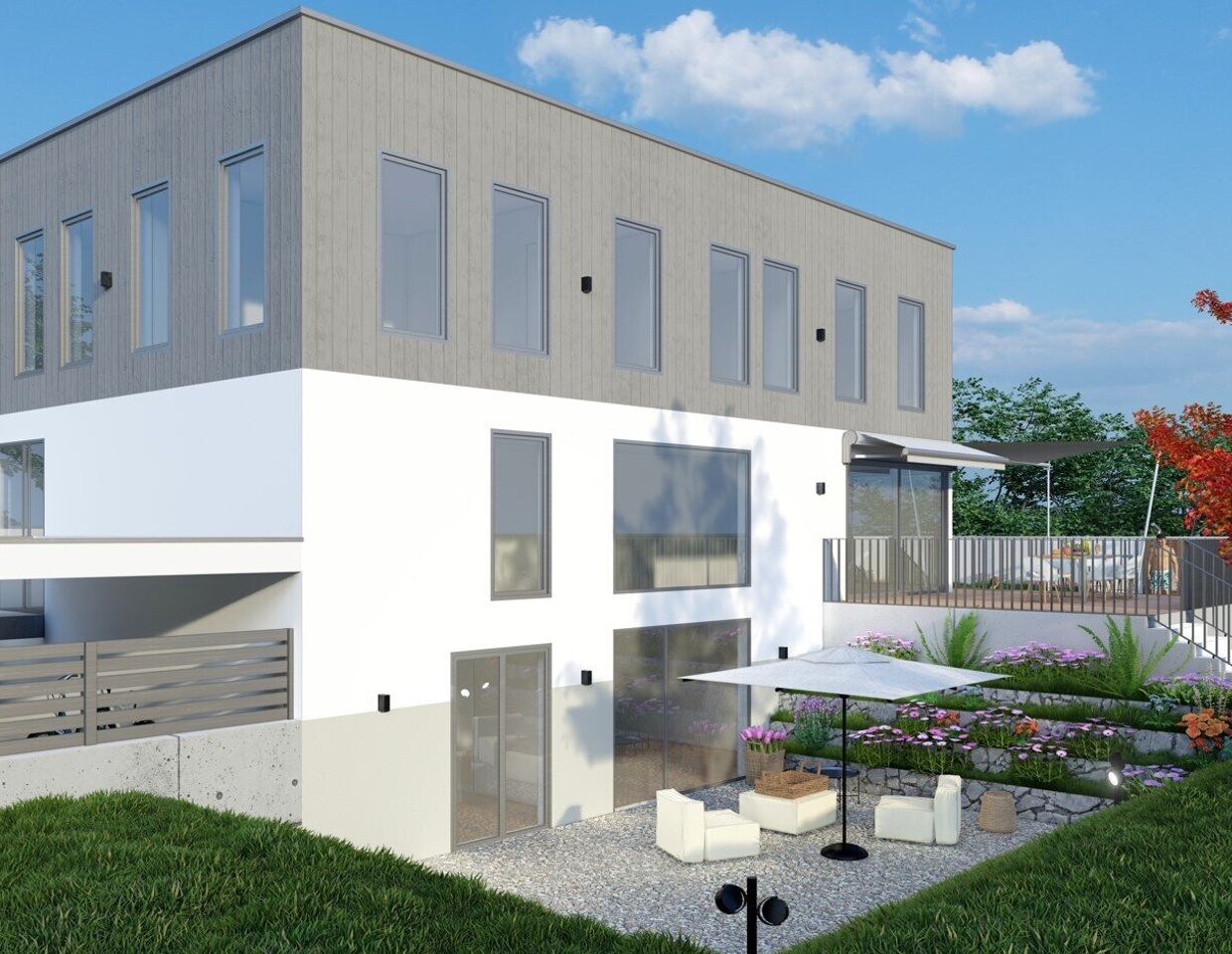 Langenzersdorf - Erstbezug: Modernes Designer-Einfamilienhaus auf Eigengrund (demnächst Fertigstellung!)
