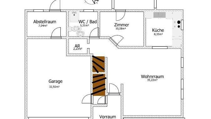Erdgeschoss Grundriss