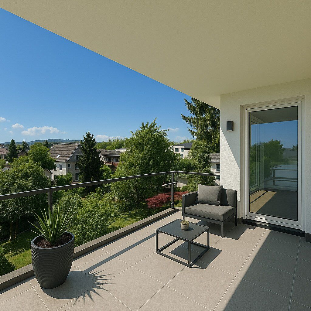 Schlüsselfertig: Sonnige Wohnung mit zwei Balkonen!