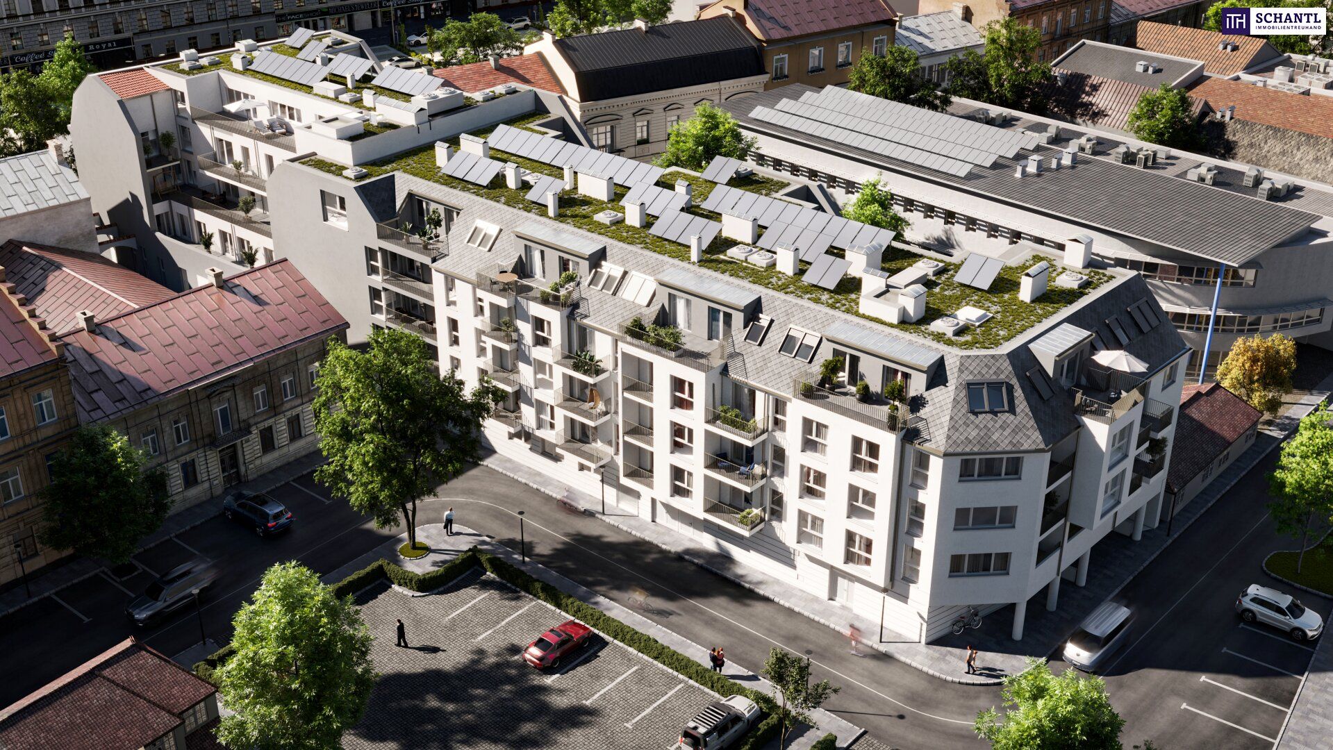 ZUM JUNGBRUNNEN! Ganz oben / Klein aber OHO / Mein Eigentum! Ideal aufgeteilt + Großer Balkon + Beste Infrastruktur + Hochwertige Materialien + Garagenplatz optional!