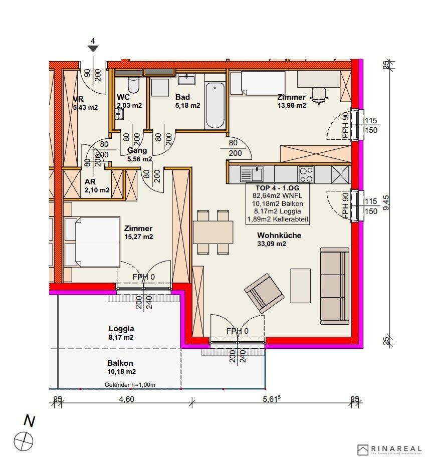 Wohnung – Wiener Neustadt - Ansicht 4