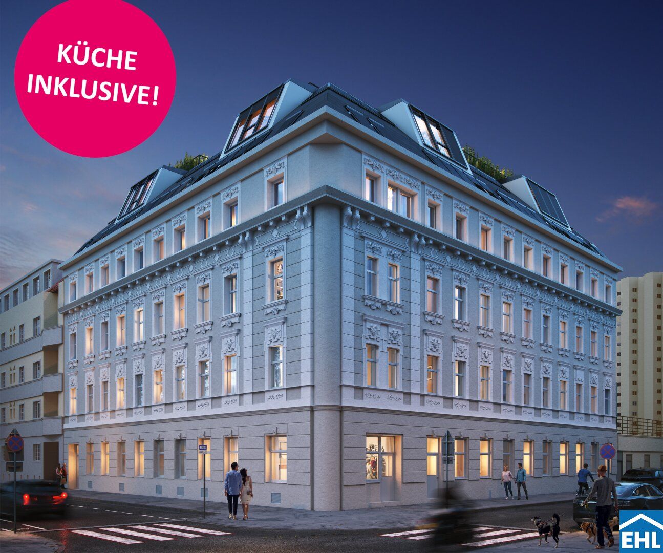 Historischer Glanz und zeitgemäßer Komfort: Ihr neues Zuhause in Wien - jetzt inklusive Küche!