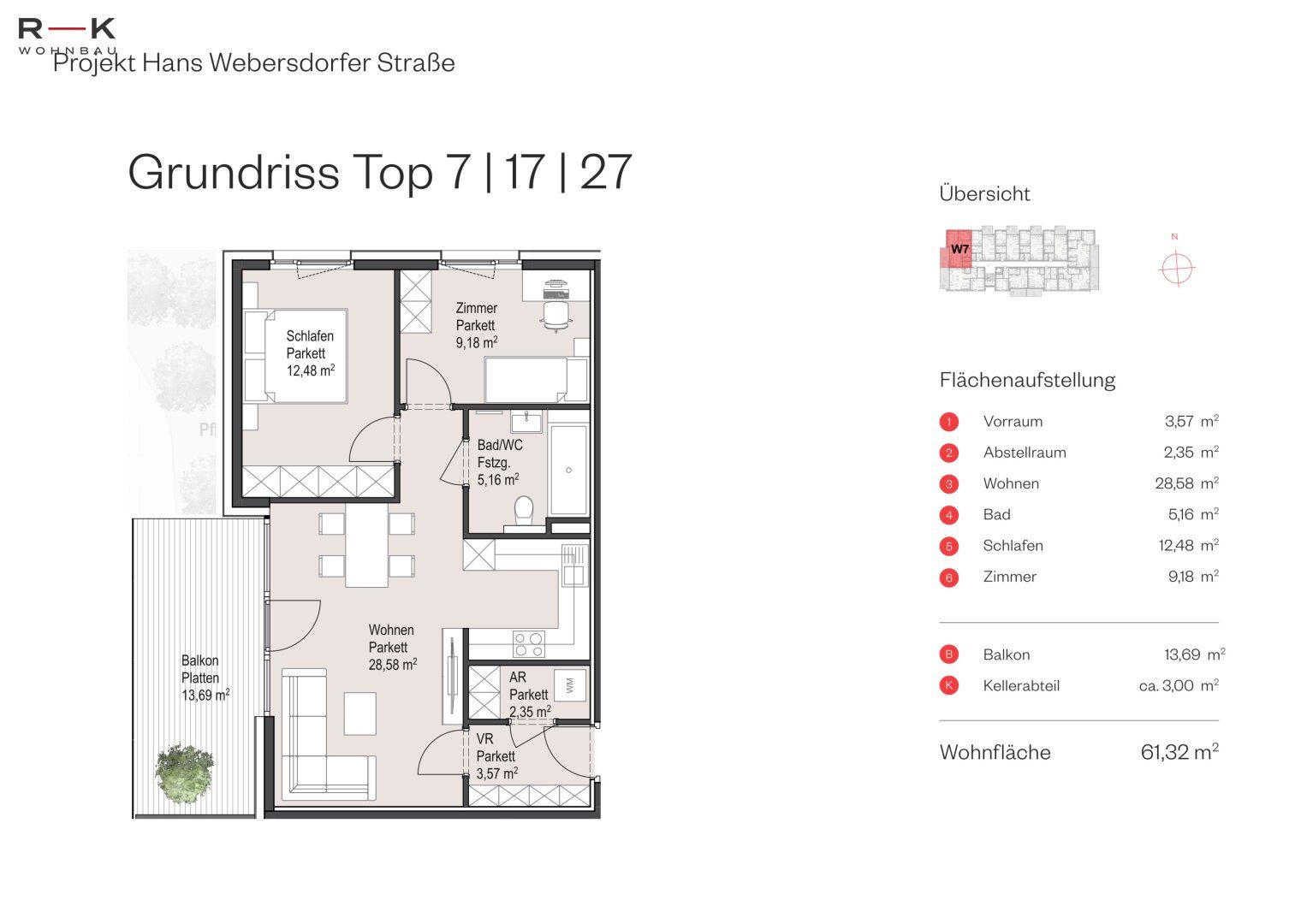 Wohnung – Salzburg, Salzburg-Süd - Ansicht 4