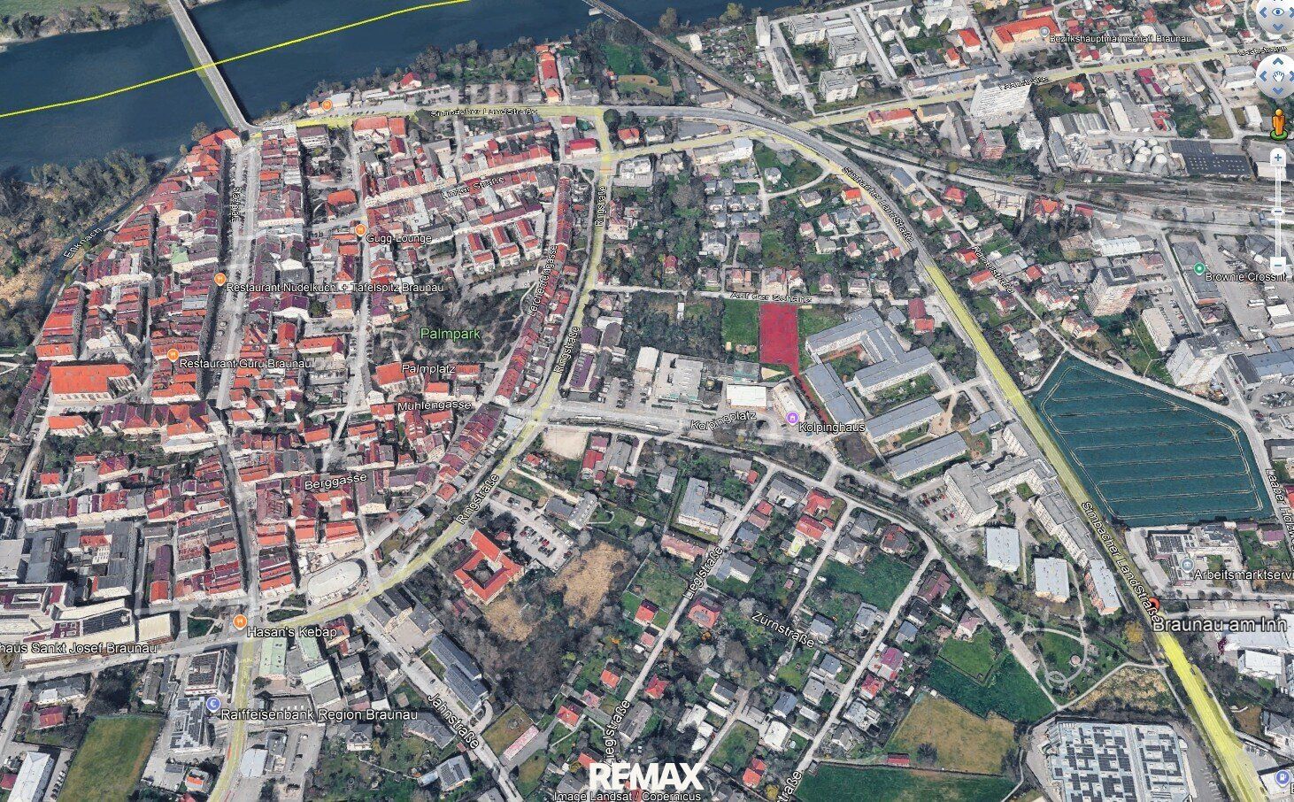 Großvolumiges Baugrundstück im Herzen von Braunau - Ansicht 2