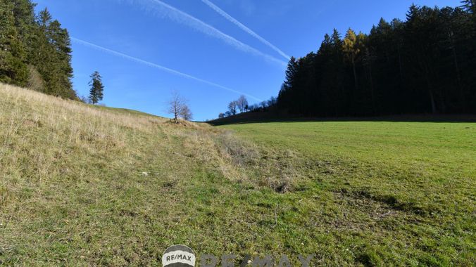 Traumhafte Landschaft hinter dem Haus