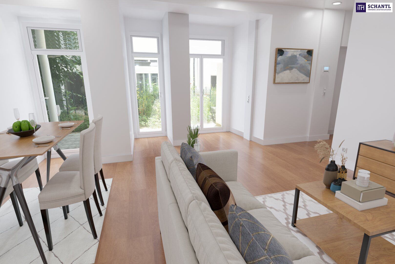 Wohnen mit Stil & Ruhe - Exklusive 3-Zimmer-Gartenwohnung im sanierten Altbau - Ihr neues Zuhause in urbaner Ruhelage