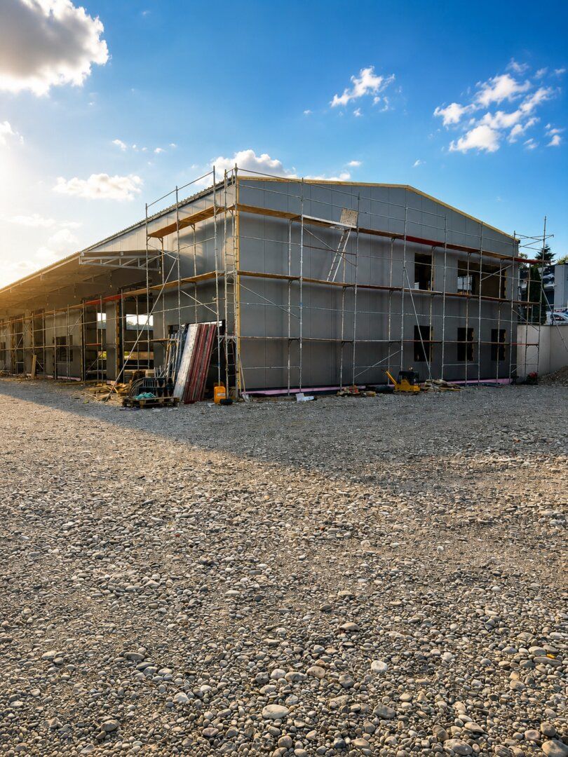 Moderne Gewerbehalle mit Bürofläche - Neubau in Toplage von Thalheim ZU KAUFEN - Ansicht 5