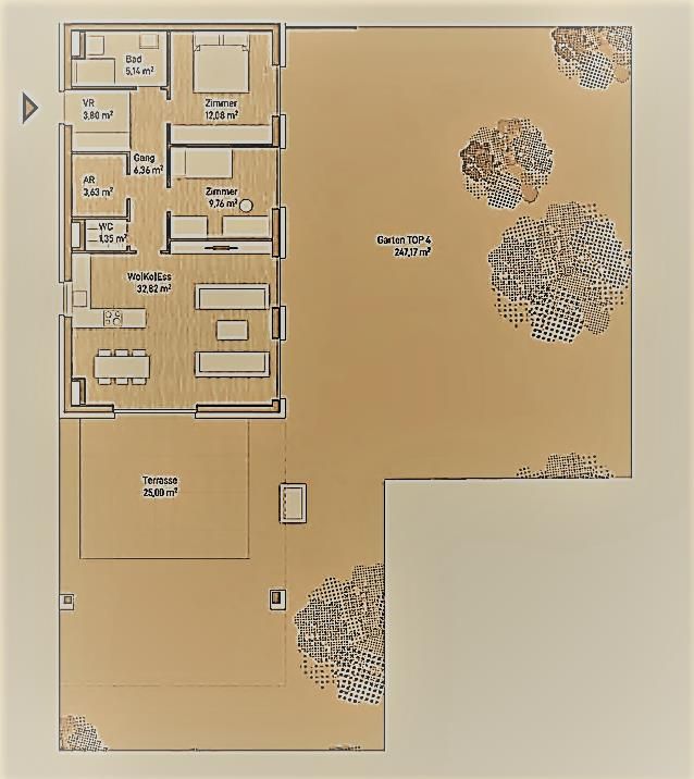 Exklusive Eigentumswohnung (74m²) mit Terrasse und großem Garten in Graz, Eggenberg! Provisionsfrei!