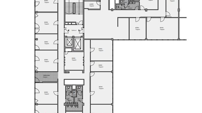 1020 Wien, Ernst-Melchior-Gasse 20 EZONE Grundriss 5OG ca. 963 m²