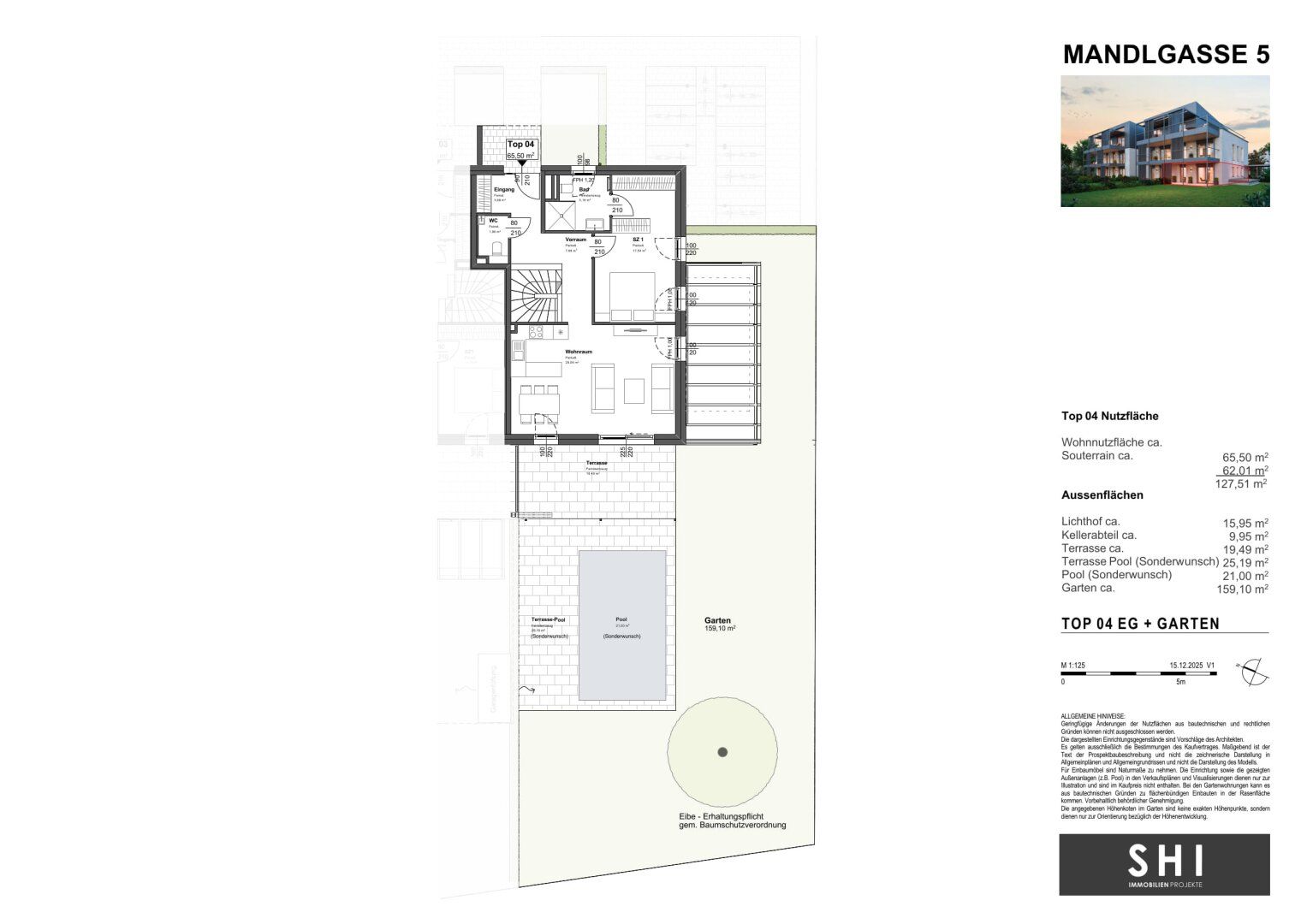 MANDLGASSE 5, TOP 04: Premium 4-Zimmer-Gartenmaisonette mit 159 m² Gartenparadies - Ansicht 3