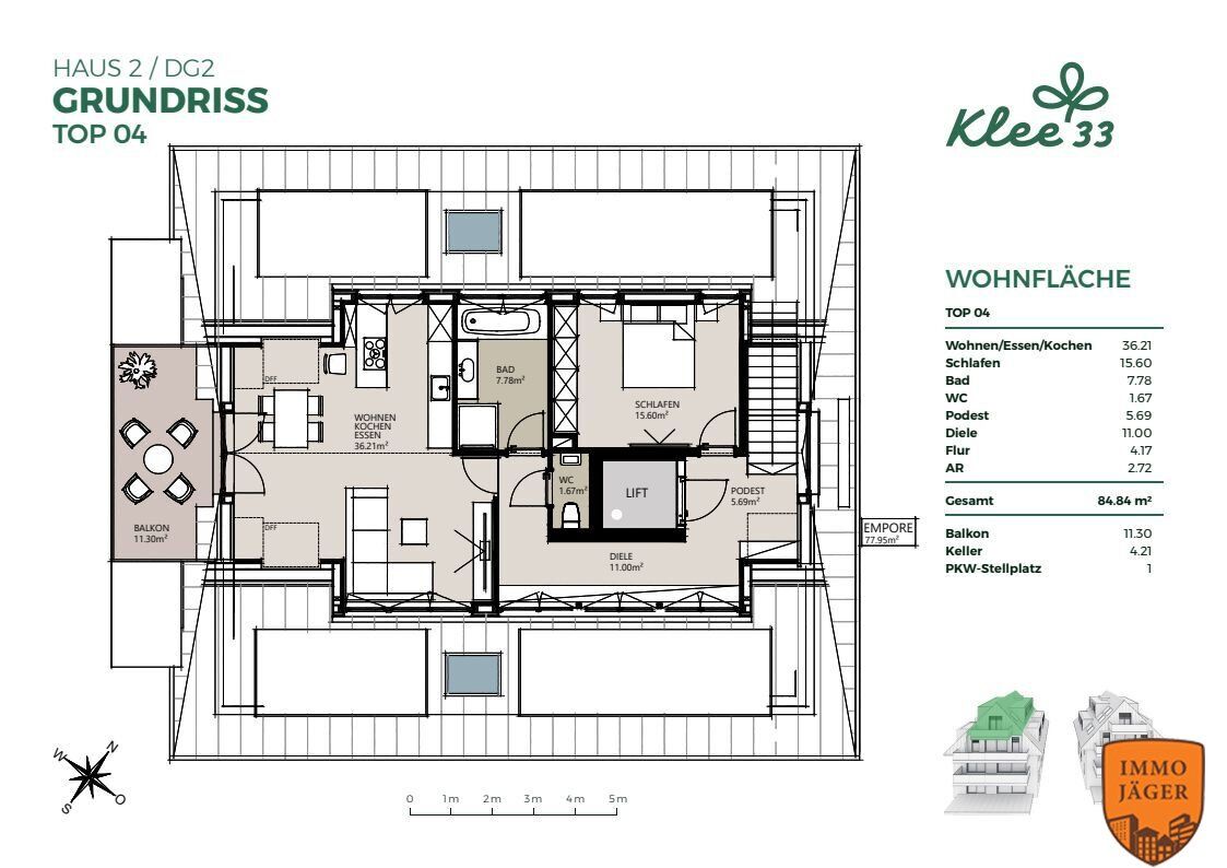 Wohnung – Linz, Harbach, Urfahr - Ansicht 3