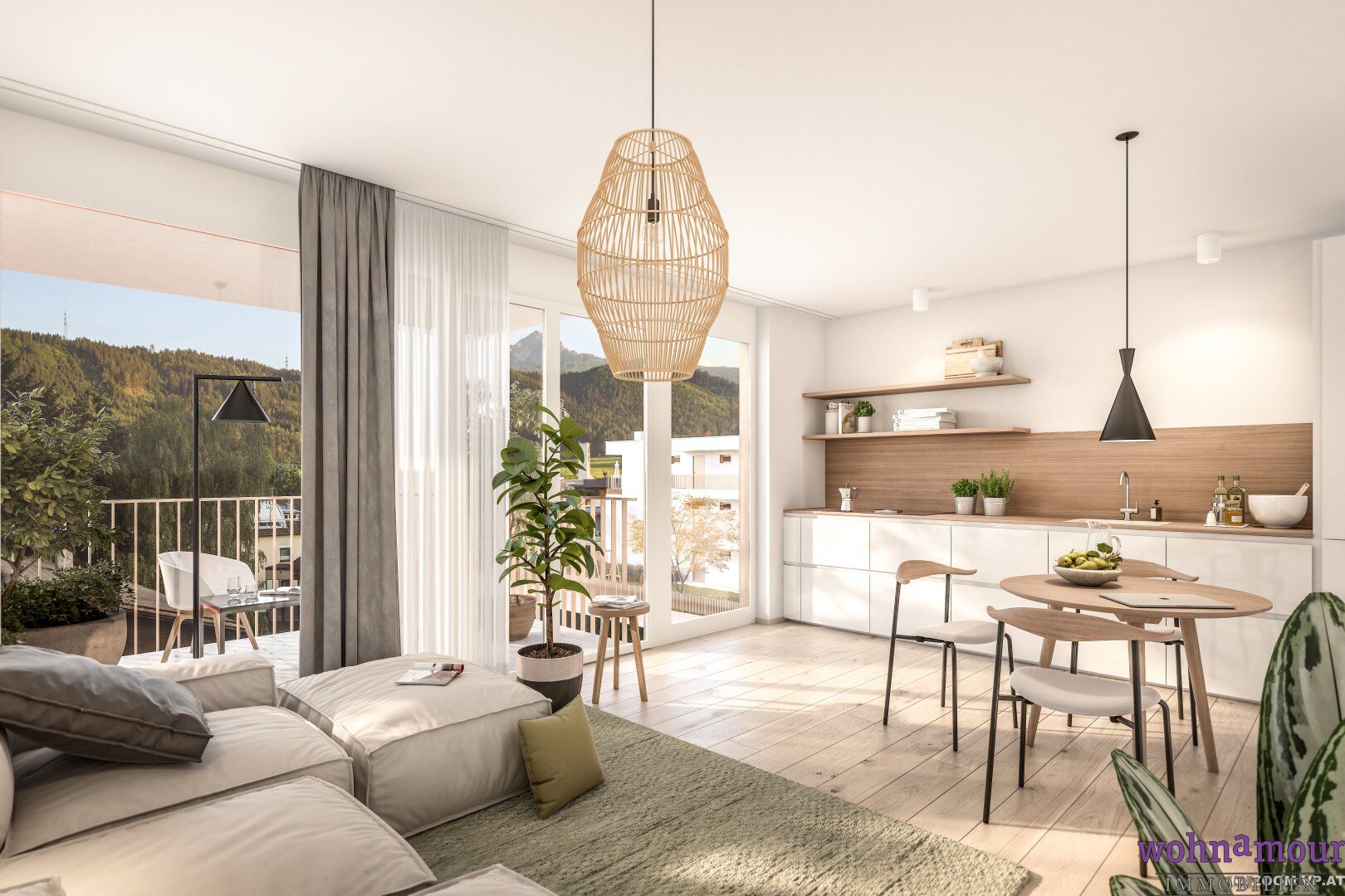 Ideal geschnittene 4-Zimmer-Wohnung mit großzügigem Balkon.