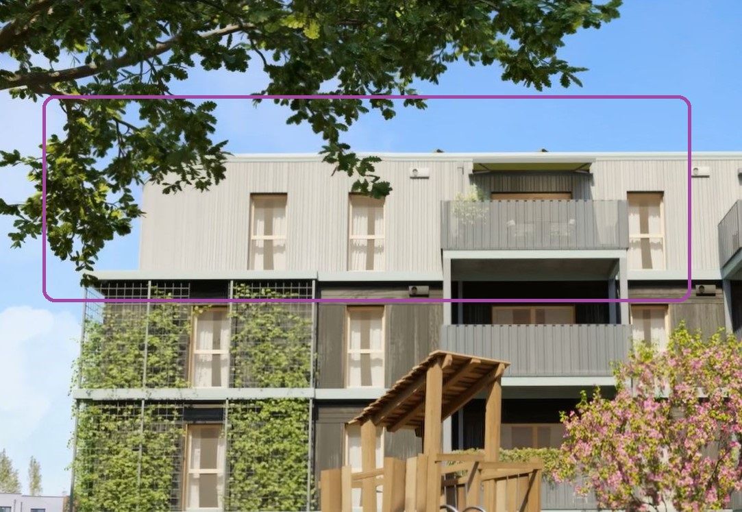 GRÜNE STADTVILLEN - GANZ OBEN! | 3 Zimmer DG | Holzbauweise - Modern - Nachhaltig | Provisionsfrei!