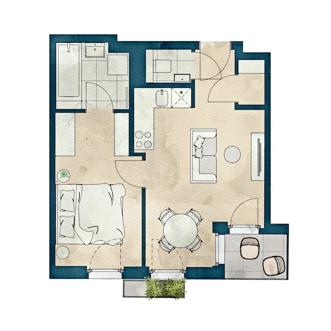 Moderne 2-Zimmer-Wohnung mit Loggia - Nachhaltiges Wohnen beim Yppenplatz - Ansicht 3