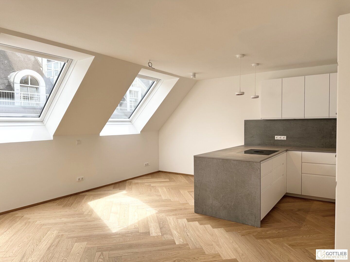 Bestlage nahe Belvedere! Luxuriöse 3-Zimmer-Erstbezug-Dachgeschoss-Wohnung mit zwei Balkonen in historischem Gebäude - Vista 4