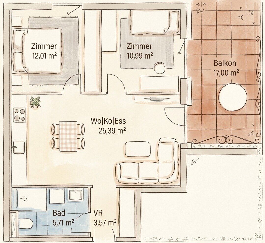 Wohnung – Graz,05.Bez.:Gries - Mehr