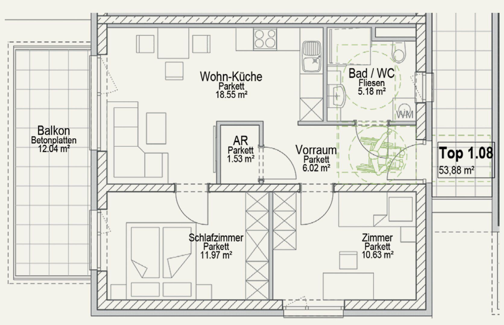 Wohnung – Graz, Engelsdorf, Liebenau - Mehr