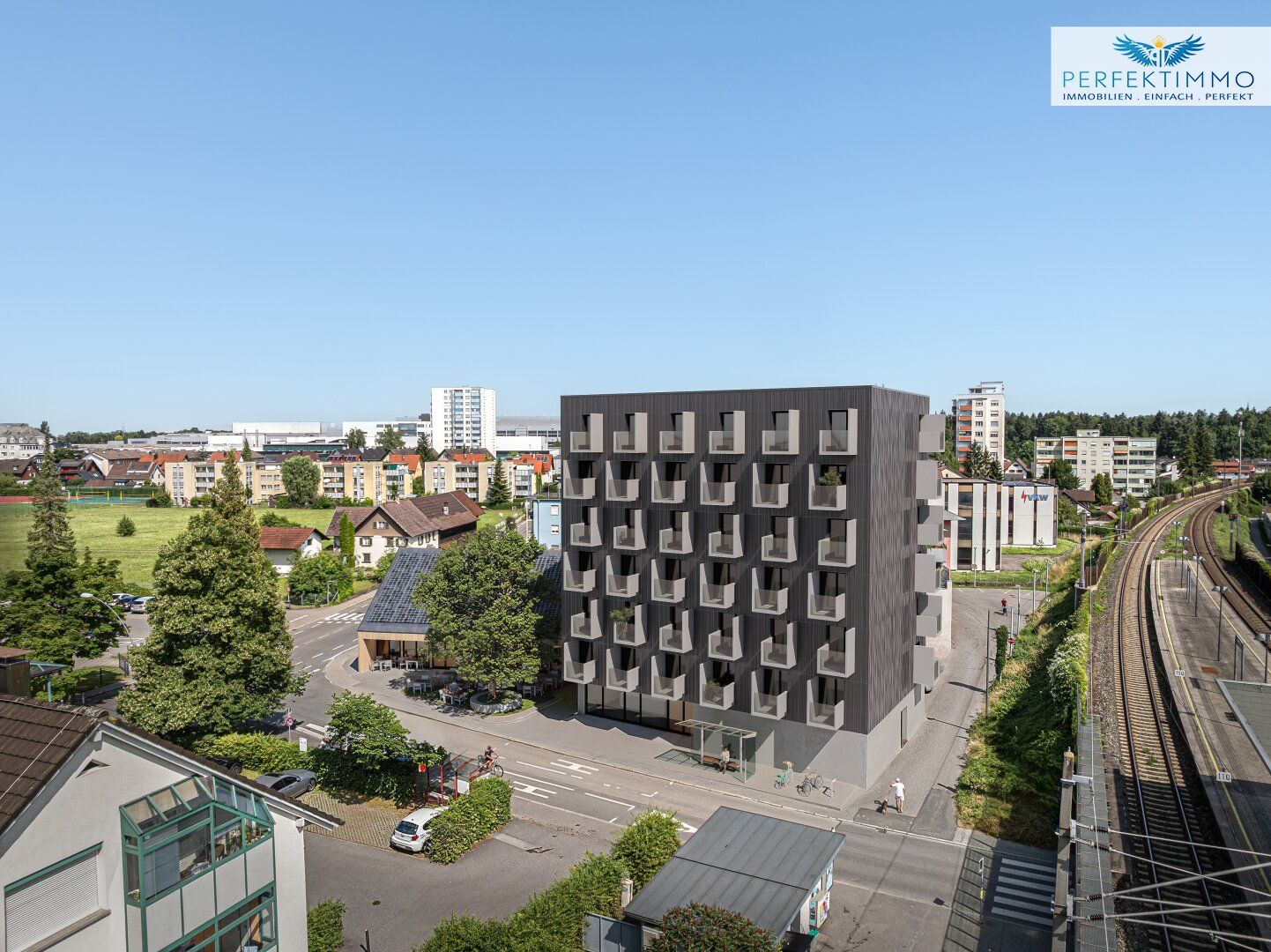 Neubauprojekt in Bestlage von Bregenz - Apartment Top 1 für Personal & Kurzzeitwohnen - Ansicht 5