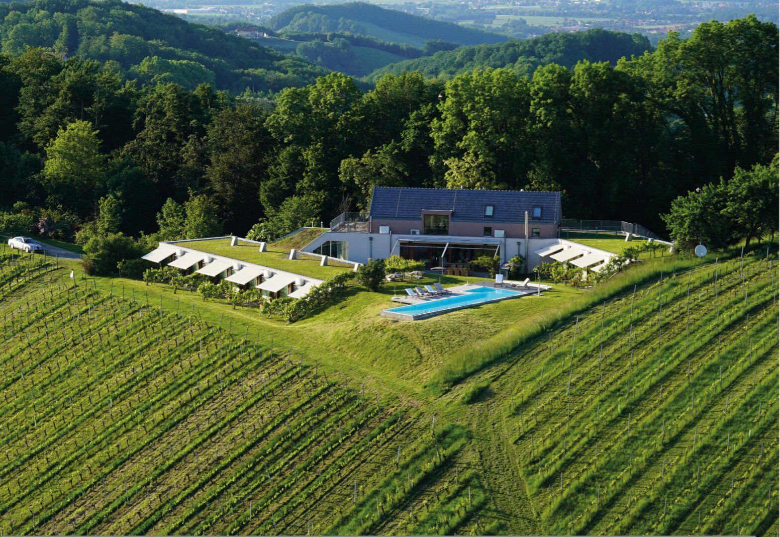 Luxuriöser Zweitwohnsitz in der Südsteiermark - 3 Zimmer Residenz mit Infinty Pool