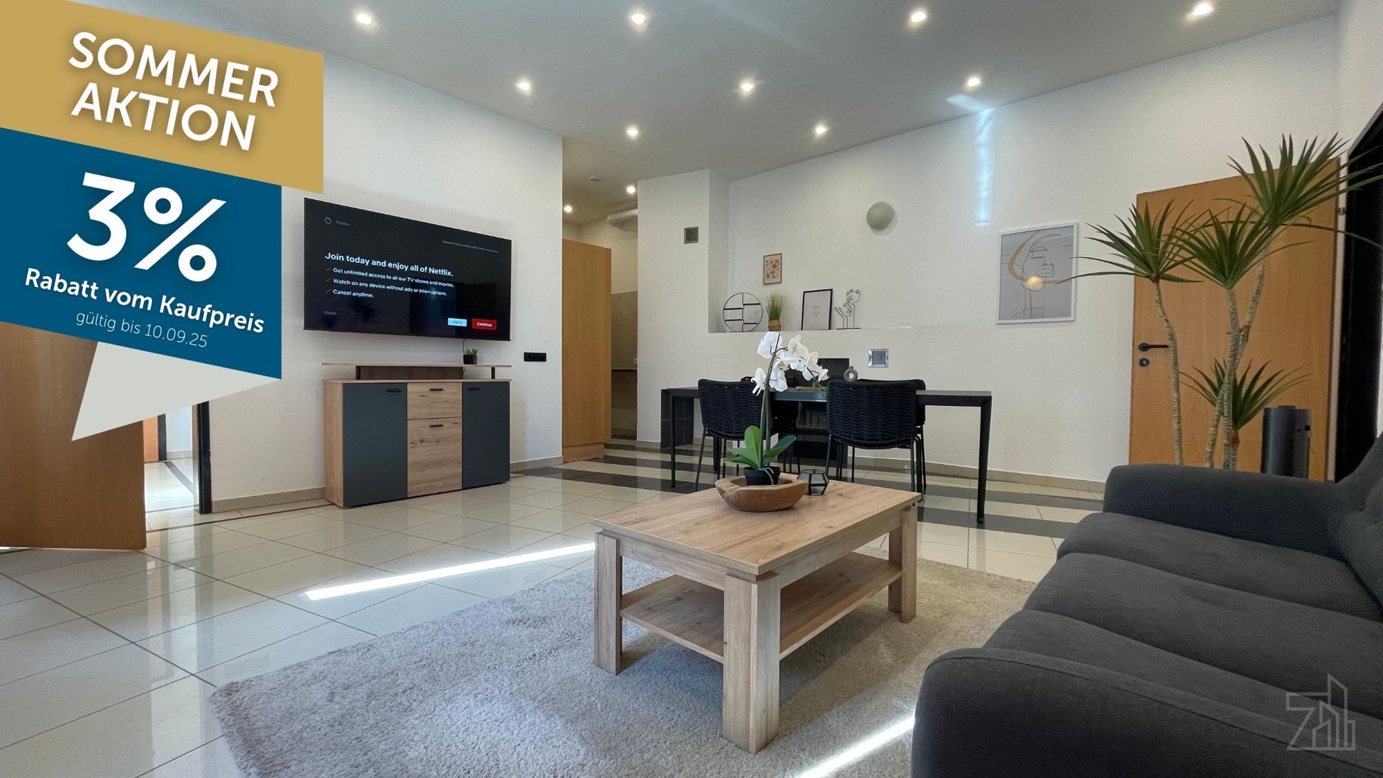 Hofseitige, ruhige 3 Zimmer Wohnung in Parknähe