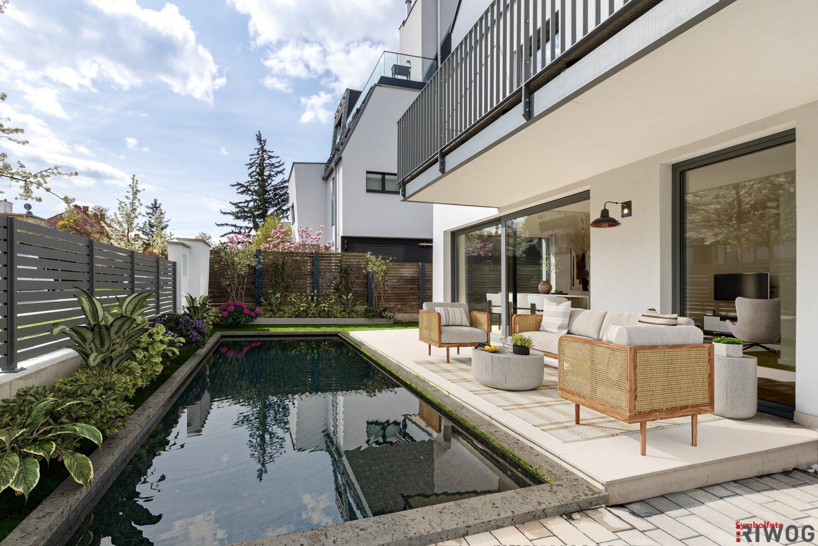 Erstbezug-Doppelhaushälfte mit 4 Zimmern, 95m² Eigengarten & Keller | Grünruhelage | Luftwärmepumpe, Klima- & PV-Vorbereitung
