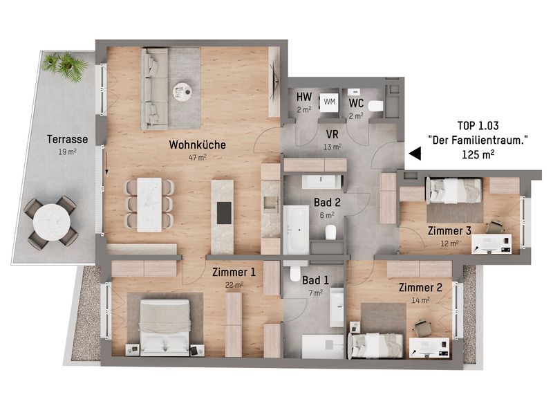 Wohnung – Wien, Strebersdorf - Ansicht 4