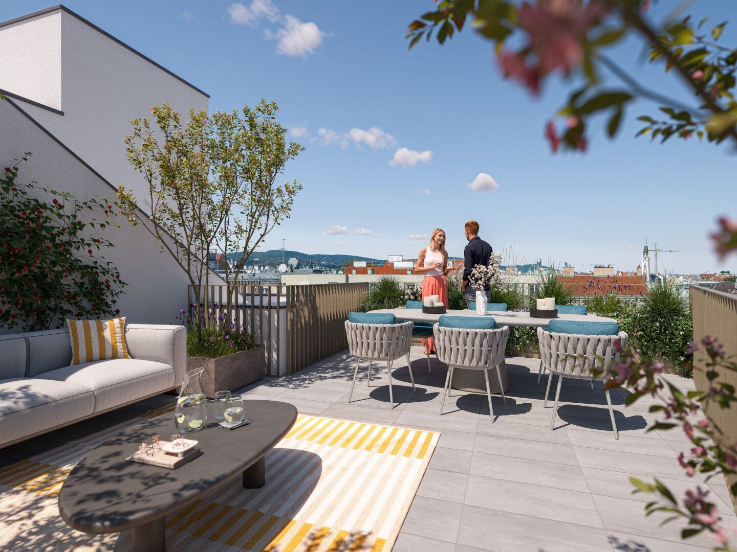 Nachhaltig & hoch oben am Yppenplatz. - 3 m Raumhöhe XL Dachterrasse im Dachgeschoss