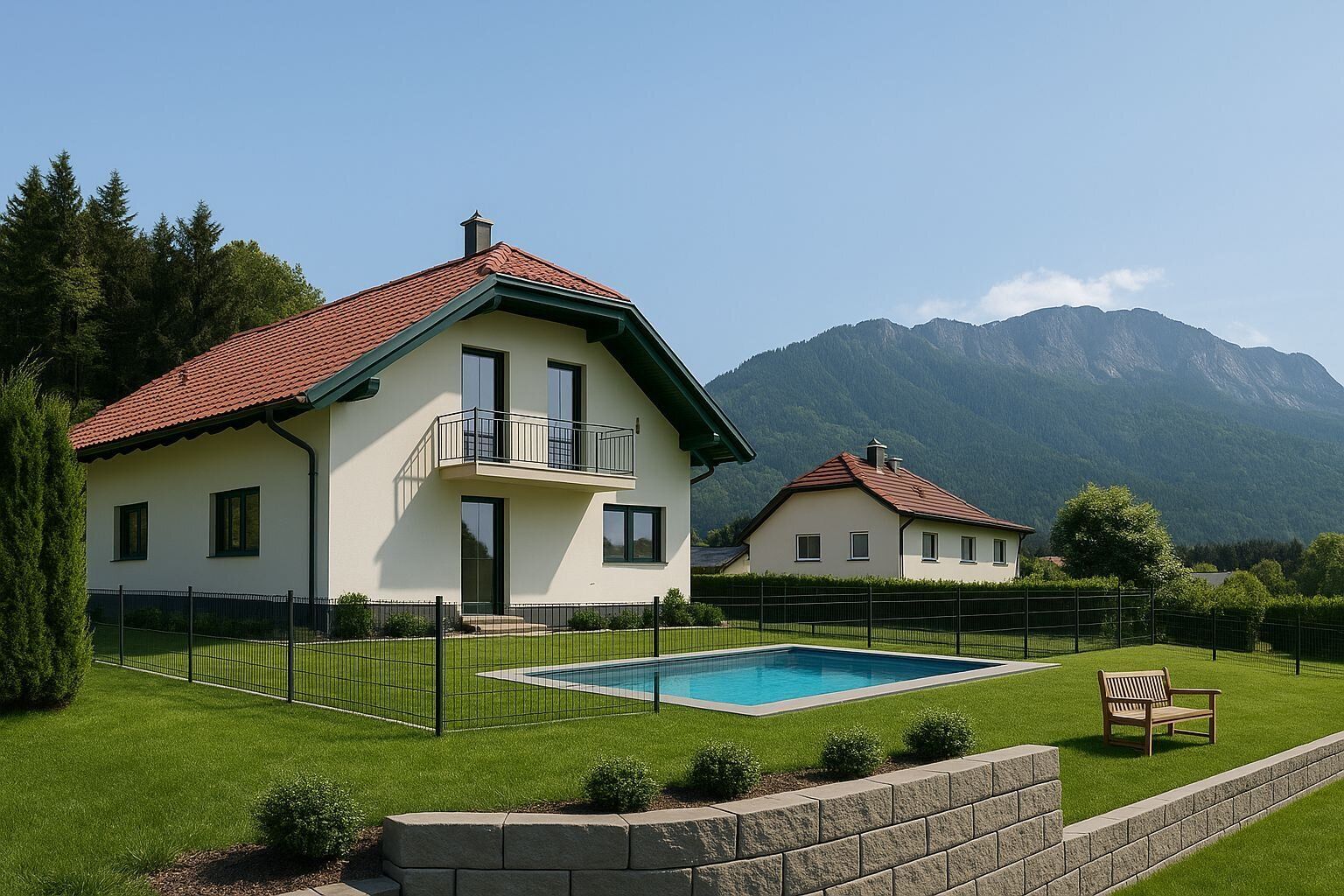 SCHNÄPPCHEN! NEUBAU WURDE MIT HOCHWERTIGEN MATERIALIEN ERRICHTET: BAUKOSTEN: ca.850.000,- (ohne Grundstück)!