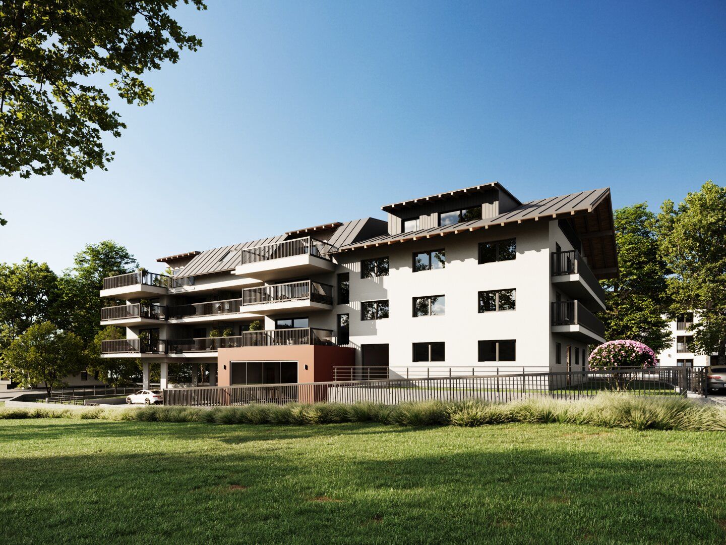 Neubau-2,5-Zimmer-Balkonwohnung in Seenähe