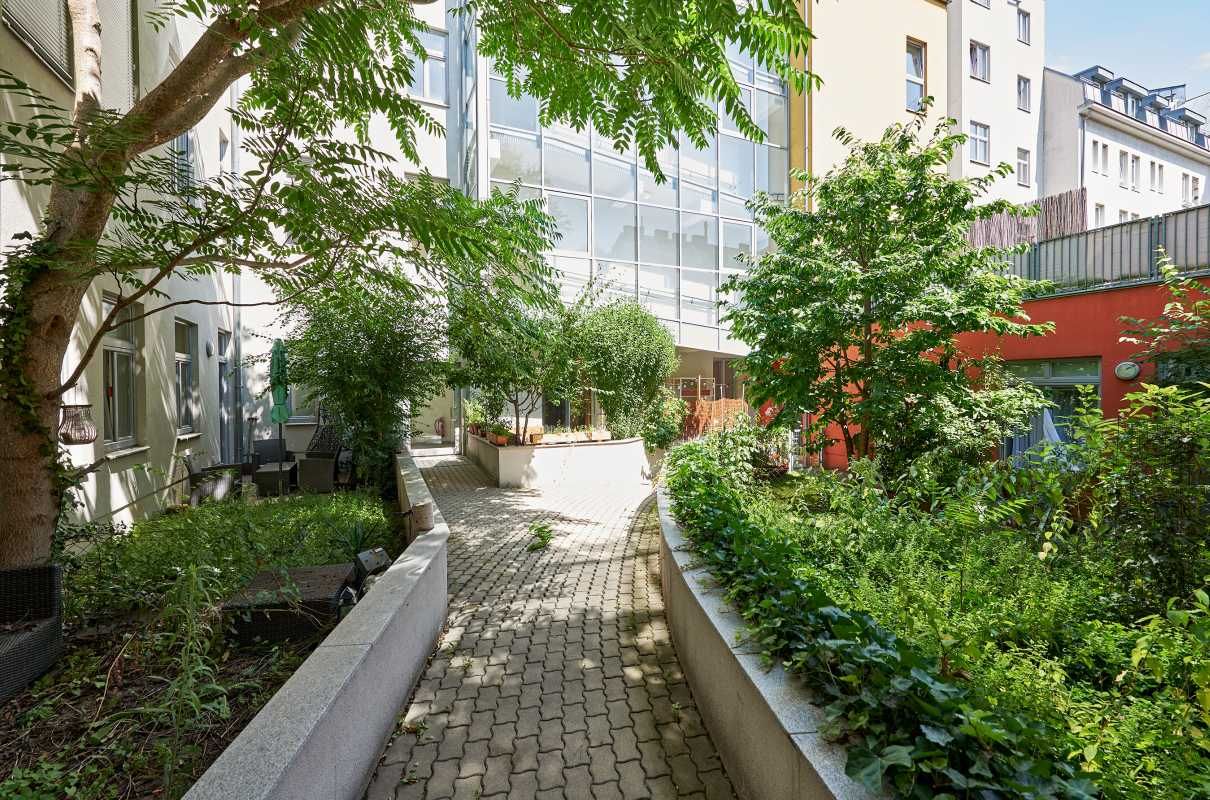 Unbefristet vermietete Hof-Gartenwohnung mit 3,65% BAR