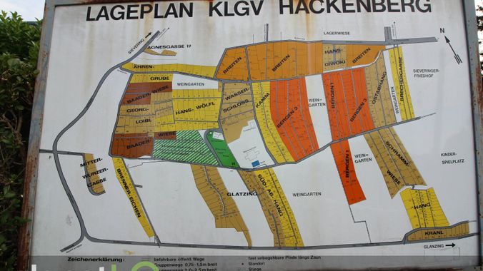 Lageplan Kleingarten