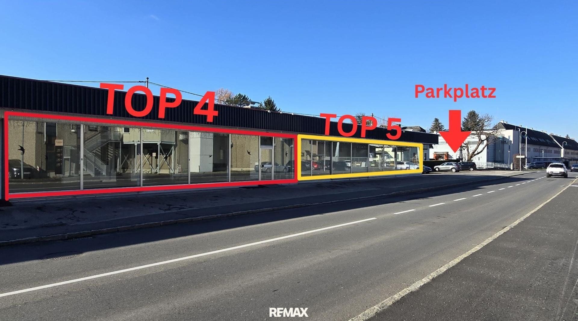 Attraktives Geschäftslokal in bester Auto-Frequenzlage von Leibnitz - 132 m² mit großer Glasfront Top 4