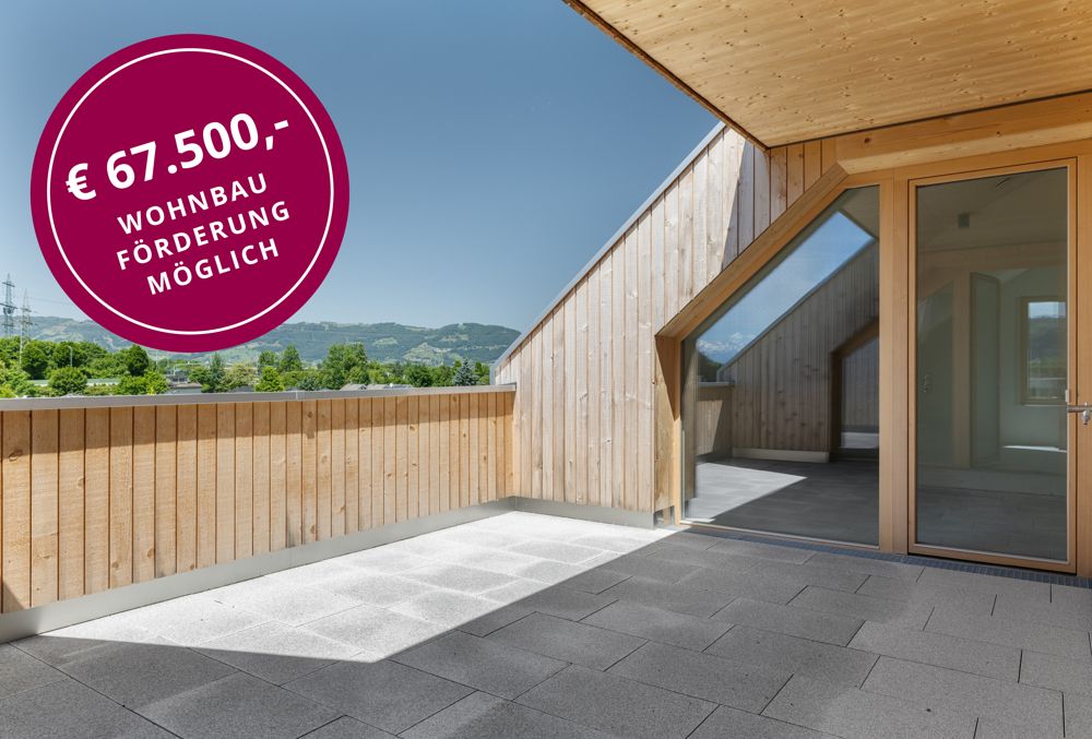 Wohnen direkt unter den Wolken - Exklusive 4-Zimmer-Penthaus-Wohnung in Altach