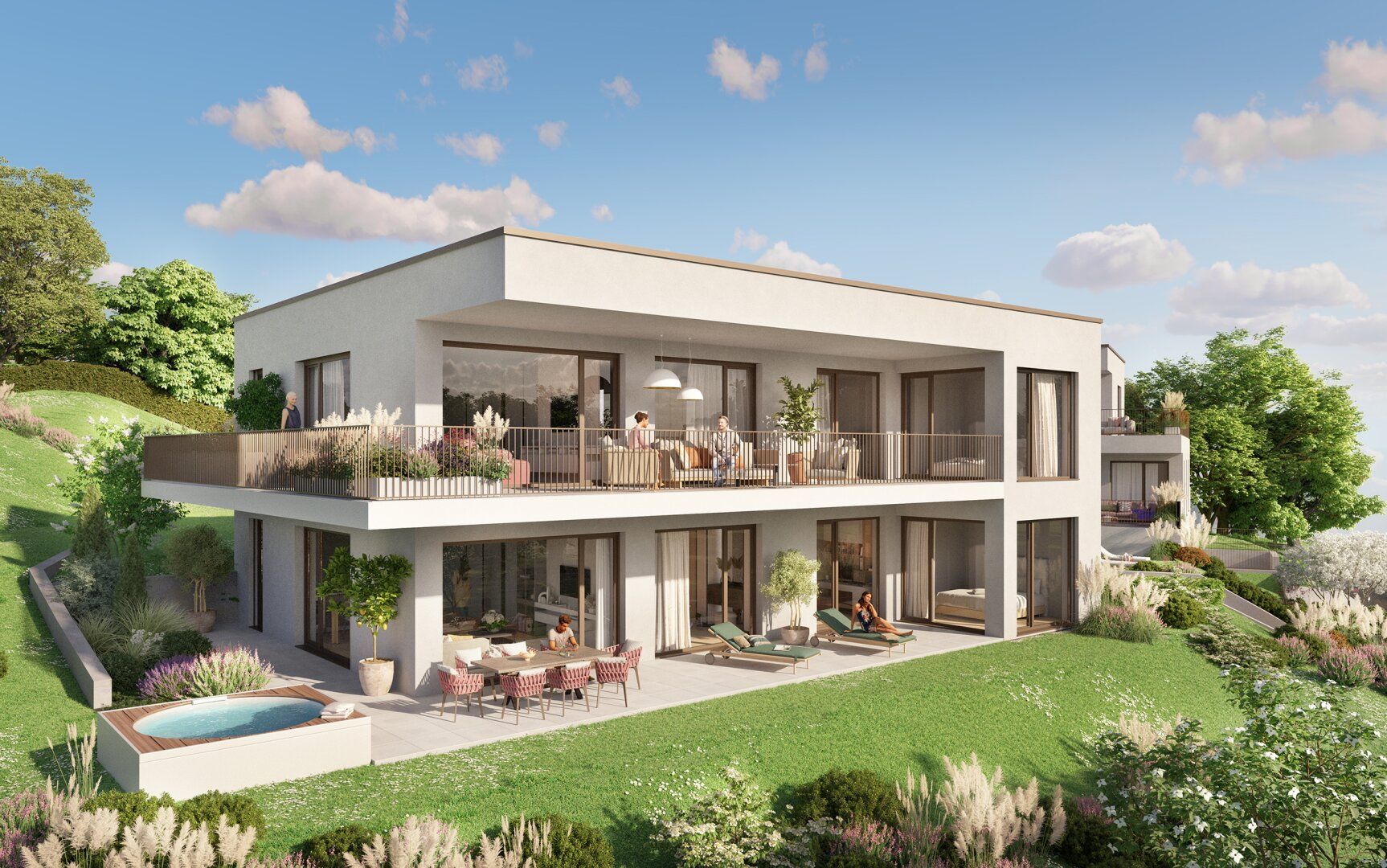 Exklusives PENTHOUSE mit 150 m² Dachterrasse - einmaliger Blick ins Grüne! St. Peter! - Vista 3