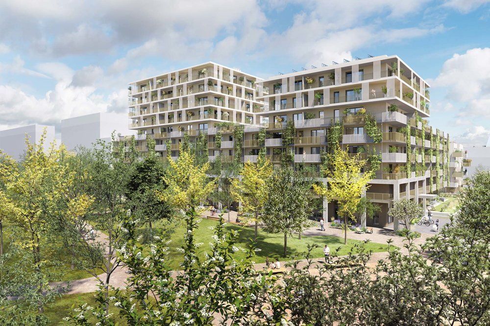 Hof am Park - Hofseitige 3-Zimmer-Wohnung mit Balkon und Blick ins Grüne - Top 1.34