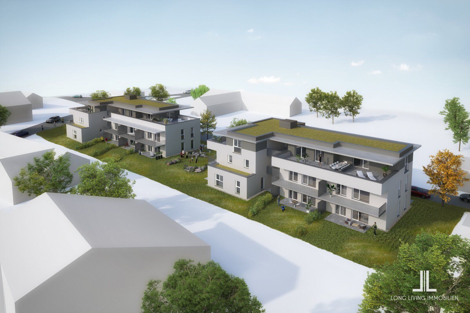 Exklusives Neubauprojekt im grünen Süden von Graz. TOP B03 - Gartenwohnung mit drei Zimmern, durchdachtem Grundriss und über 160 m² Freifläche
