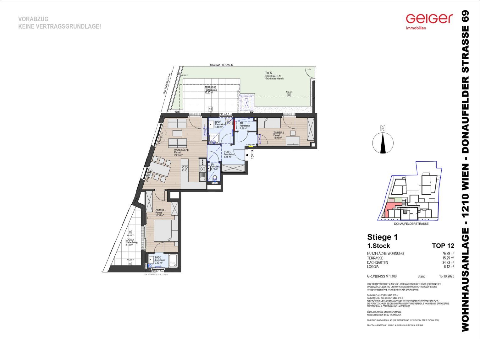 Wohnung – Wien, Mühlschüttel, Donaufeld - Ansicht 2