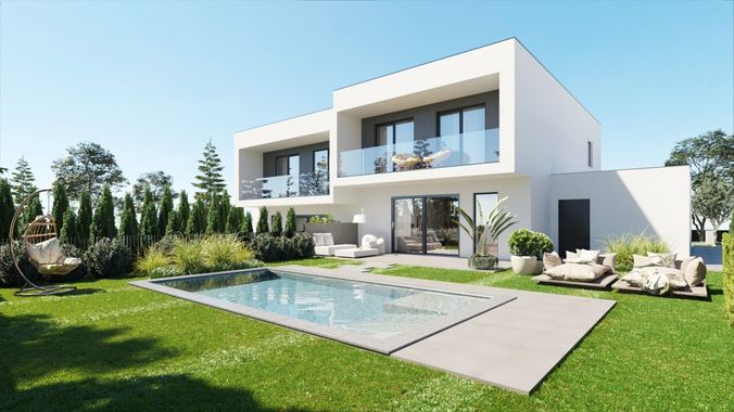 Garten und Terrassenansicht
