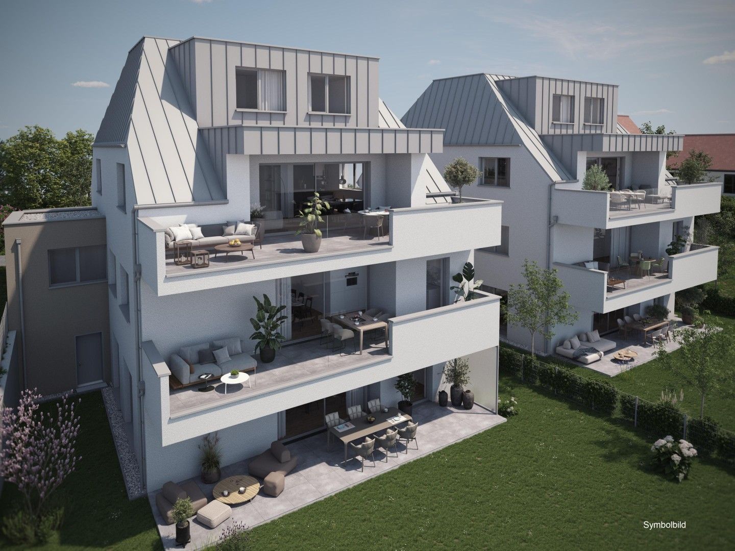 LINZ / FROSCHBERG: NEUBAUPROJEKT - EIGENTUMSWOHNUNG ca. 97,30 m² Wohnfläche, 4 Zimmer + Balkon, inkl. Carportstellplatz
