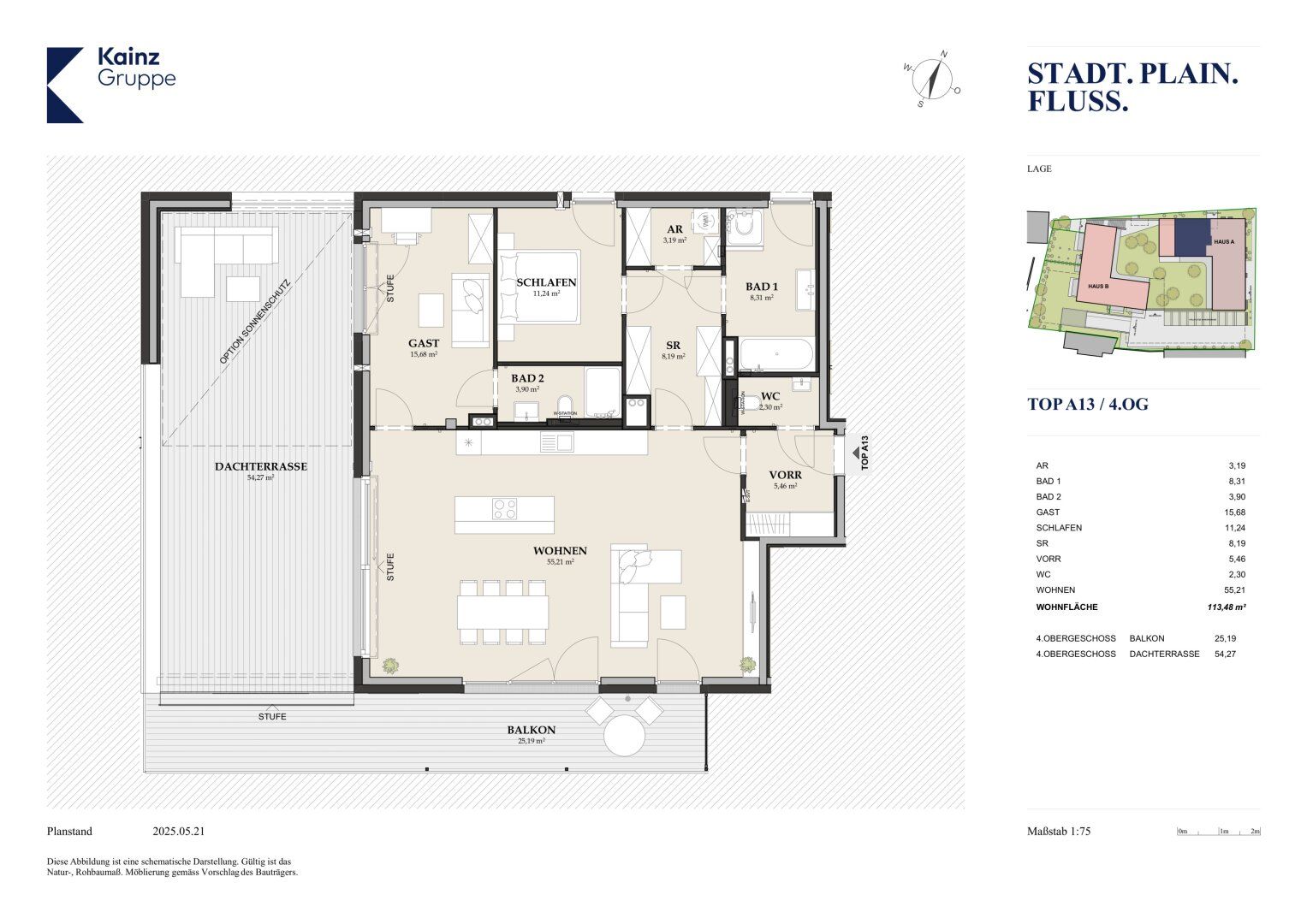 Traumhaftes Penthouse mit XXL Terrasse am Josef Mayburger Kai - Més