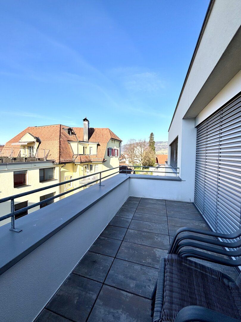 Zentrale 3-Zimmer Wohnung in Lustenau: Terrasse und Tiefgarage