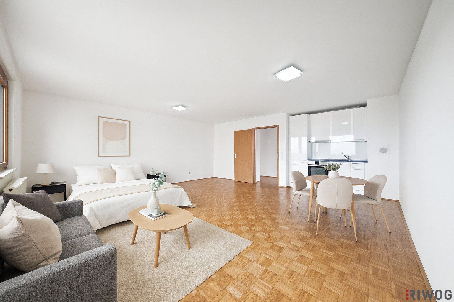 Helle Neubauwohnung mit Parkblick in U-Bahnnähe bei Donauinsel | Vermietung im freien Mietzins möglich | Tiefgaragenplatz und Einbauküche vorhanden