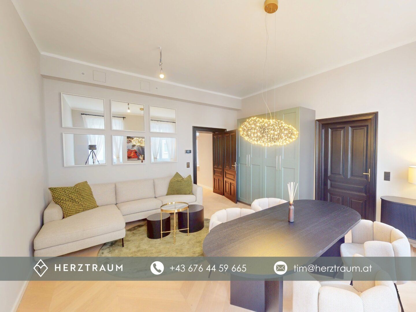 Vollmöblierte Altbau-Designwohnung mit Stilgarantie - 49 m² Wohntraum im Herzen von Währing