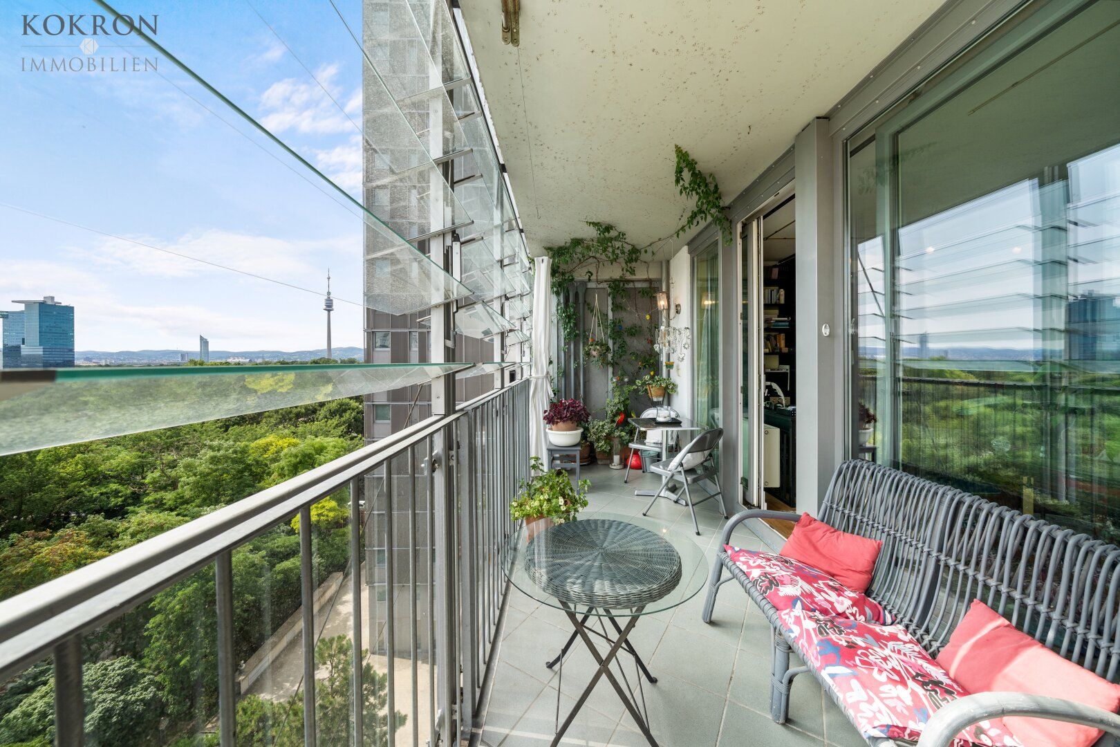 Wohnen in unmittelbarer Nähe von UNO City, U1 und Alter Donau - Rückzugsort mit Loggia