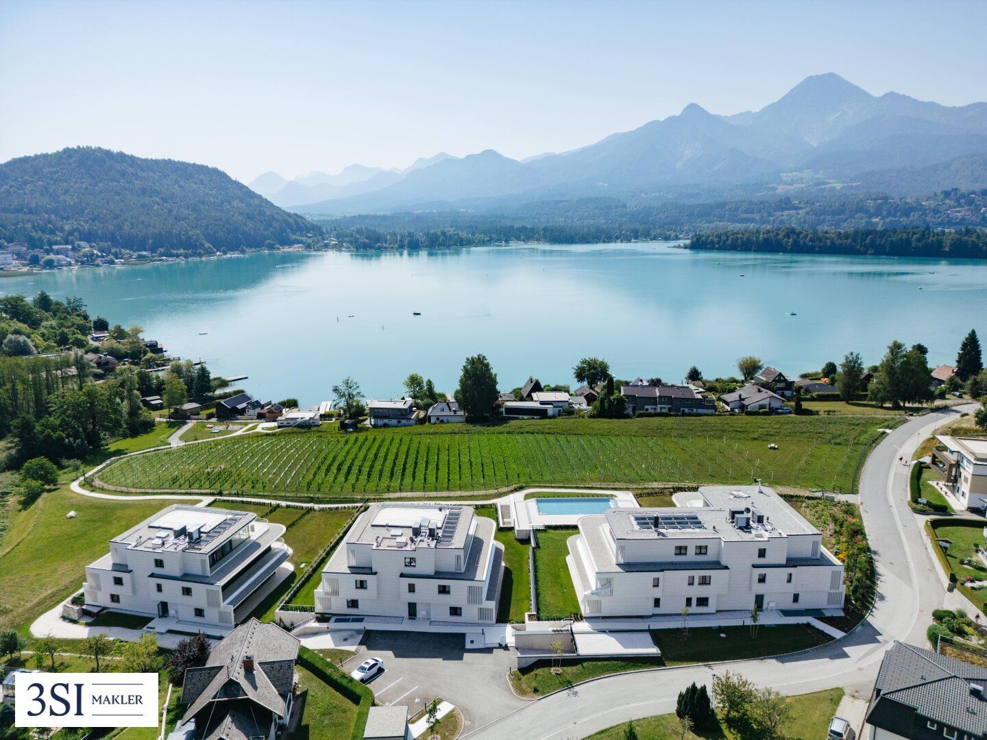 Faaker See - Ihre exklusive Luxuswohnung mit Privatstrand, Pool und eigenem Garten