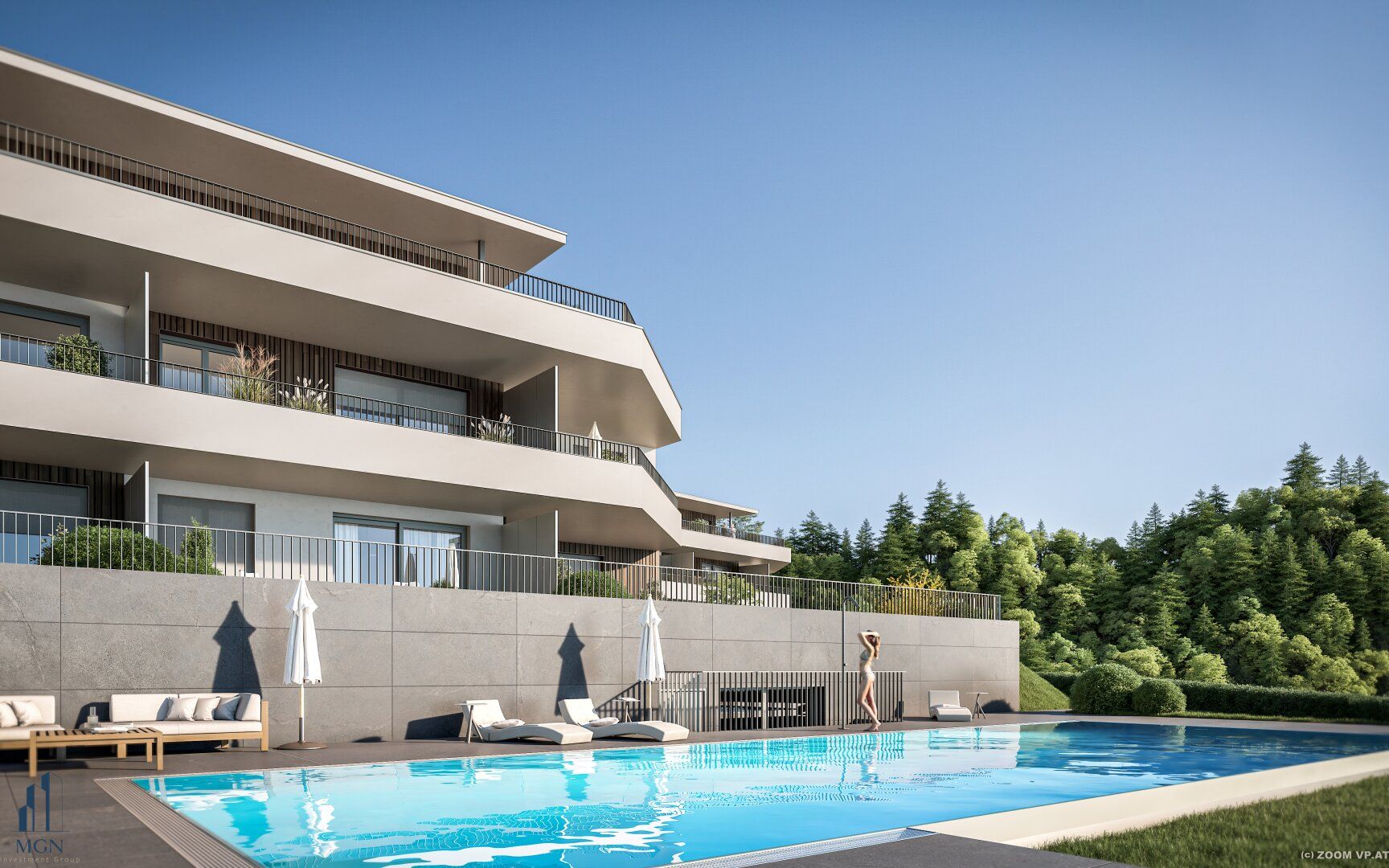 Seeblick und Infinity Pool - Leben, wo andere Urlaub machen - The Lakes in Pörtschach am Wörthersee