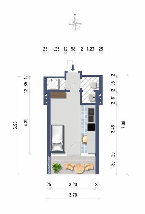 Klein, aber fein: Singlewohnung mit Balkon - provisionsfrei ab sofort - inkl. Betriebskosten, und Heizung