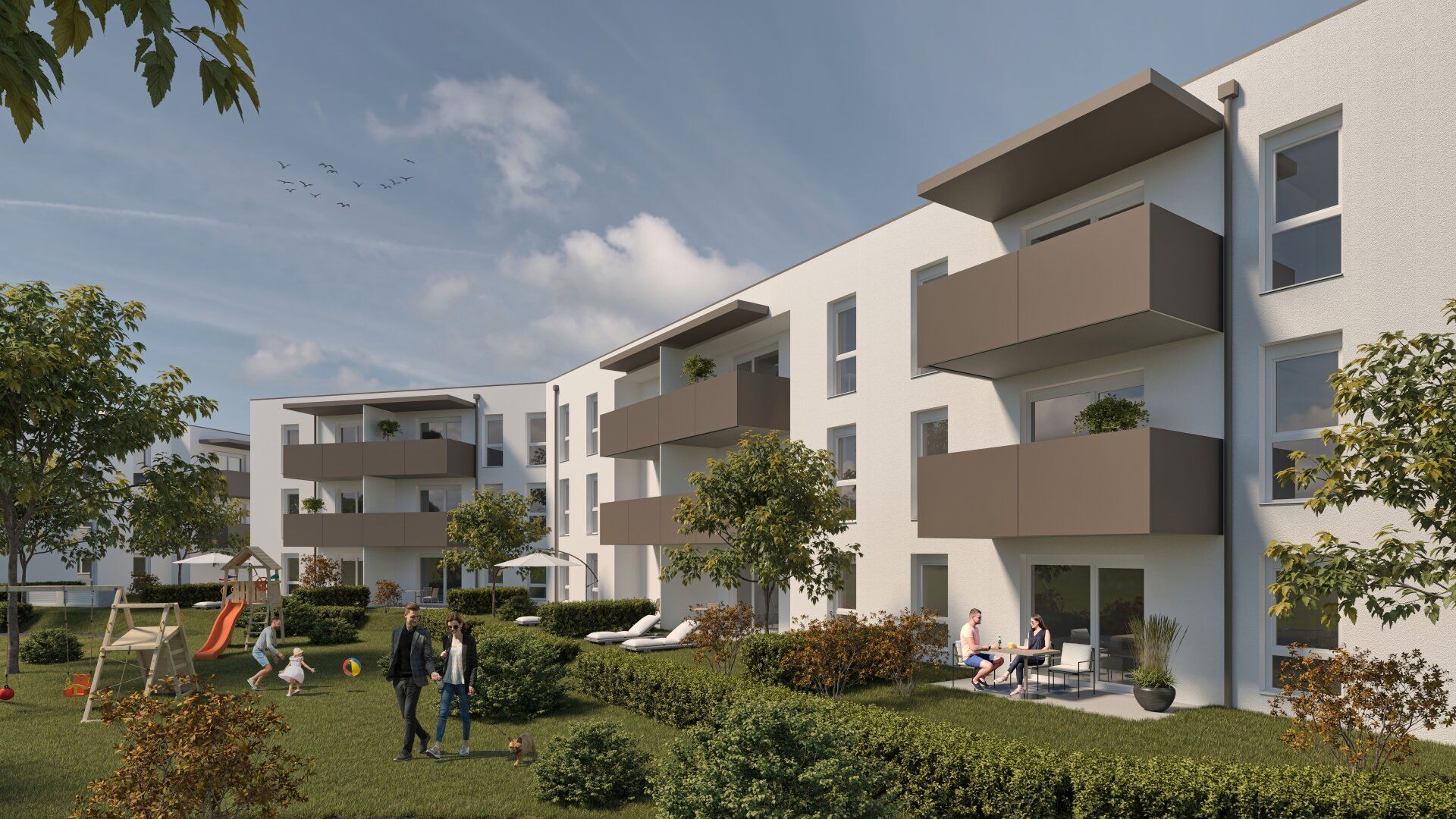 ERSTBEZUG! 2. Quartal 2026: Moderne 3-Zimmer-Wohnung mit Garten, Terrasse, Garage & Stellplatz in Attnang-Puchheim!
